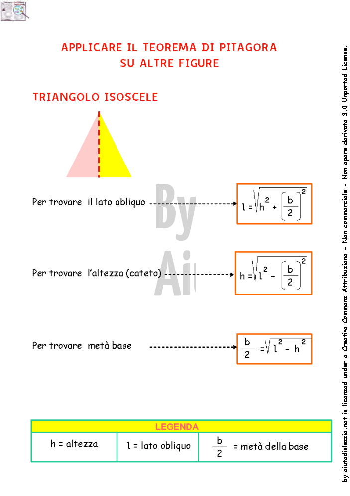12. Applicazioni del teorema di Pitagora sul triangolo isoscele