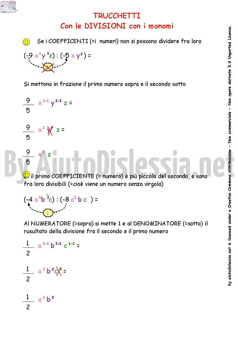 Algebra Espressioni Letterali 3ª Media Aiutodislessia Net