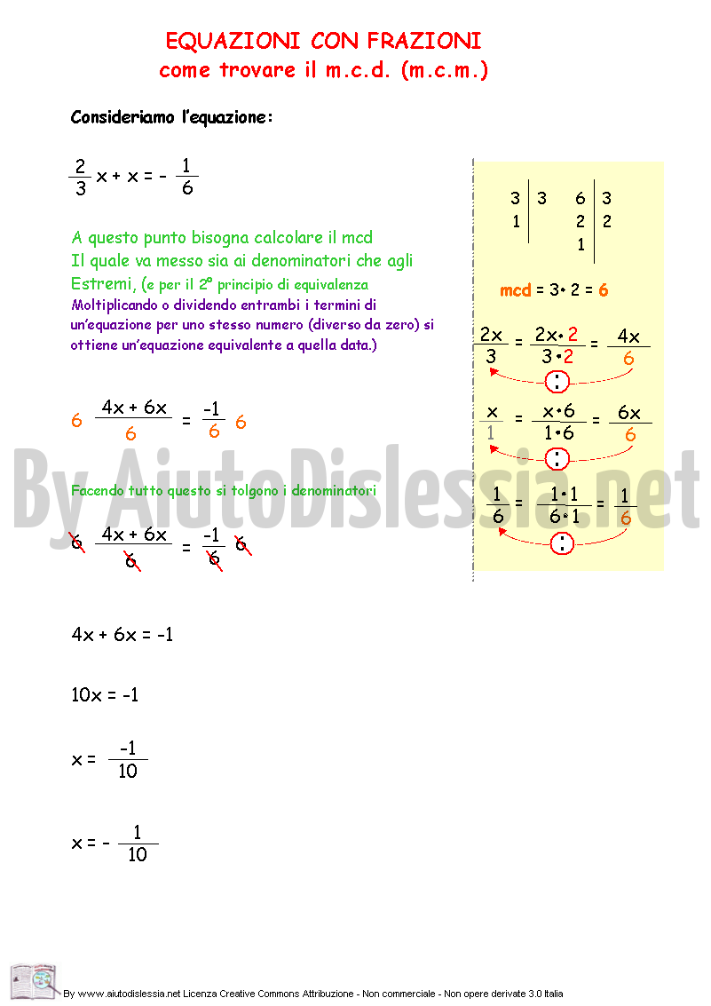 09. Equazioni con frazioni (mcd)
