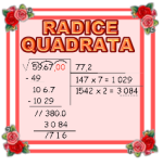 RADICE QUADRATA