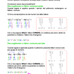 21. Scomposizione totale e parziale di un polinomio